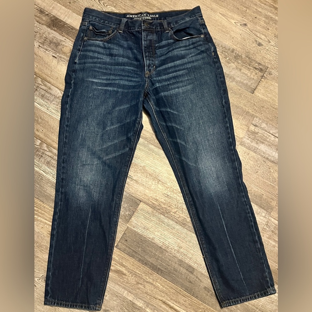 American Eagle Vintage High Rise Stretch
Button Fly Jeans Women's Size 14 long